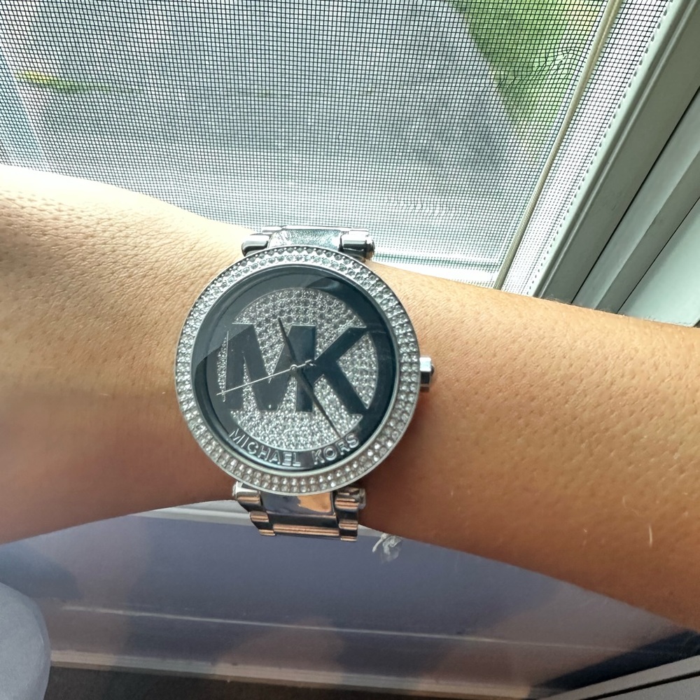 Michael Kors Silver Diamond Watch